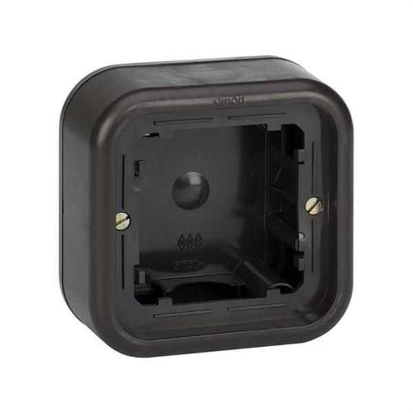 SIMON 31750-32 Caja superficie SIMON 31 con 1 elemento altura 36,5mm marrón