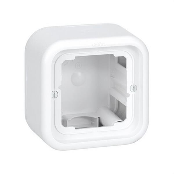 SIMON 31751-30 Caja superficie SIMON 31 con 1 elemento altura 46,5mm blanco nieve