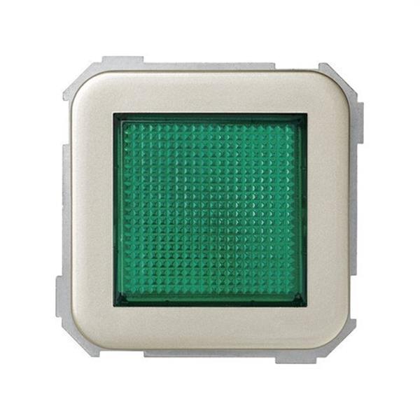 SIMON 31809-34 Señalizador luminoso SIMON 31 con difusor verde cava