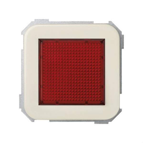 SIMON 31810-31 Señalizador luminoso SIMON 31 con difusor rojo marfil