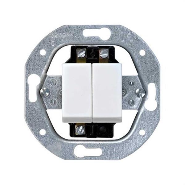 SIMON 32398-35 Combinación 2 interruptor unipolar Simon 32 blanco