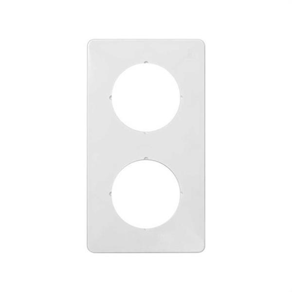 SIMON 32622-31 Placa baquelita con protector con 2 elementos Simon 32 blanco
