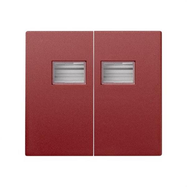 SIMON 4400026-037 Tecla doble SIMON AQUA rojo