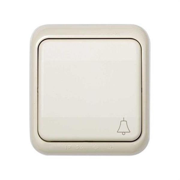 SIMON 44570-38 Pulsador campana empotrar 10A 250V IP-54 Simon 44 beige