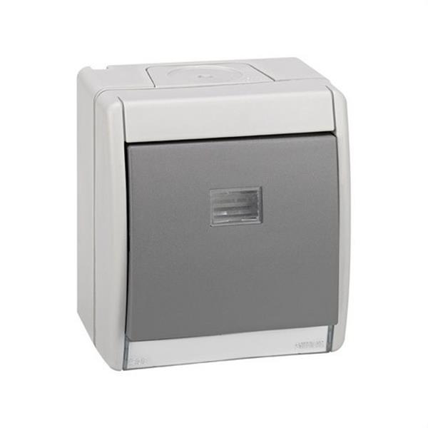 SIMON 4490150-035 Pulsador SIMON AQUA IP55 gris