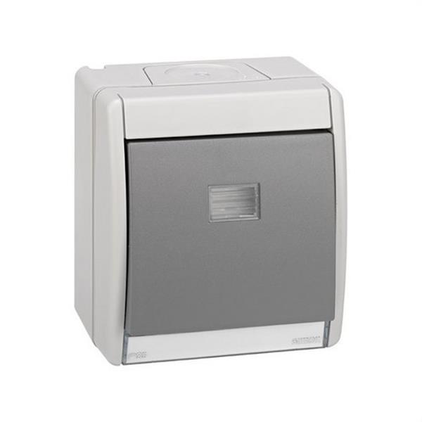 SIMON 4490201-035 Conmutador SIMON AQUA IP55 gris