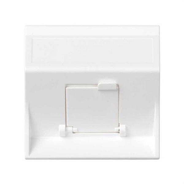 SIMON 50000081-030 Placa V&D inclinada CG SIMON 500 CIMA para 1 módulo blanco