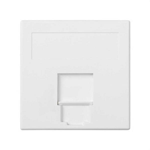 SIMON 50000085-030 Placa V&D plana CG SIMON 500 CIMA con 1 conector AMP/BR/SY/KR/BE blanco