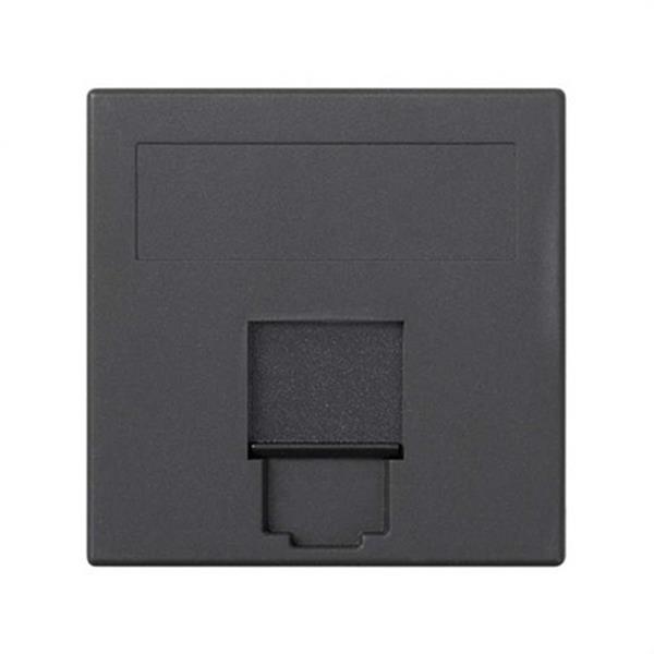 SIMON 50000085-038 Placa V&D plana CG SIMON 500 CIMA con 1 conector AMP/BR/SY/KR/BE grafito