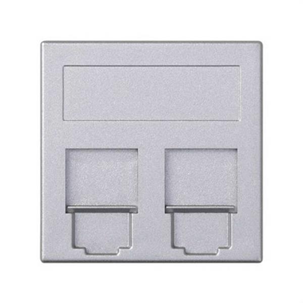 SIMON 50000089-033 Placa V&D plana CG SIMON 500 CIMA con 2 conectores AMP/BR/SY/KR/BE aluminio