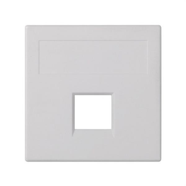 SIMON 50000185-030 Placa V&D plana SG SIMON 500 CIMA con 1 conector AMP/BR/SY/KR/BE blanco
