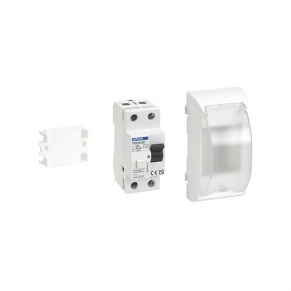 SIMON 50012075-030 Placa SIMON 500 CIMA con diferencial caja 30mA blanco
