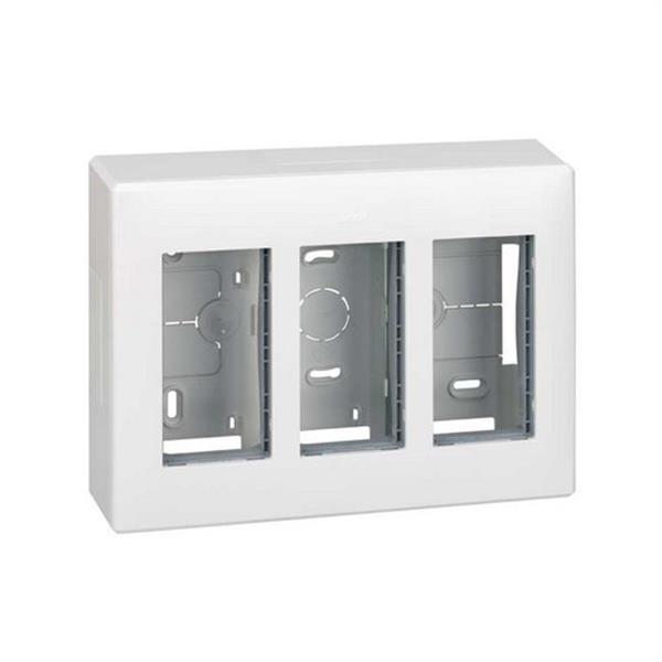 SIMON 51000003-030 Caja superficie SIMON 500 CIMA con 3 módulos blanco