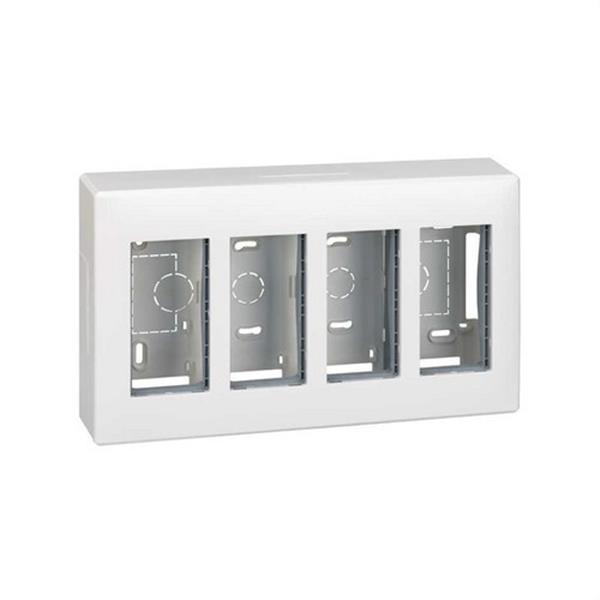 SIMON 51000004-030 Caja superficie SIMON 500 CIMA con 4 módulos blanco