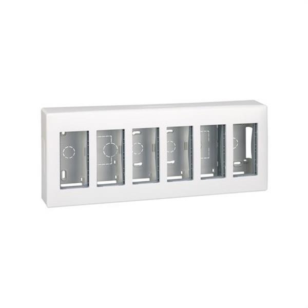 SIMON 51000006-030 Caja superficie SIMON 500 CIMA con 6 módulos blanco