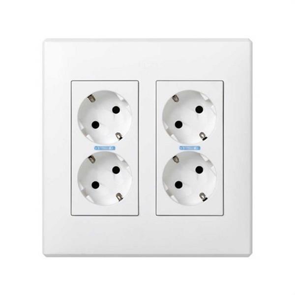 SIMON 51000201-030 Kit eléctrico SIMON 500 CIMA con 2 módulos blanco