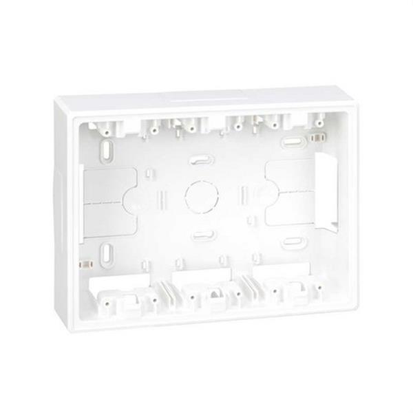 SIMON 51050003-030 Base caja superficie SIMON 500 CIMA para kit 3 módulos blanco
