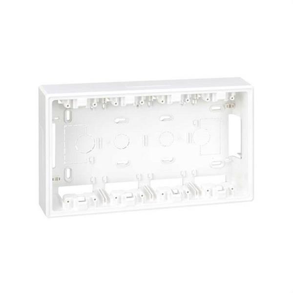 SIMON 51050004-030 Base caja superficie SIMON 500 CIMA para kit 4 módulos blanco