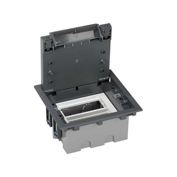 SIMON 52050002-035 Caja suelo SIMON 500 CIMA con 2 módulos 70mm gris