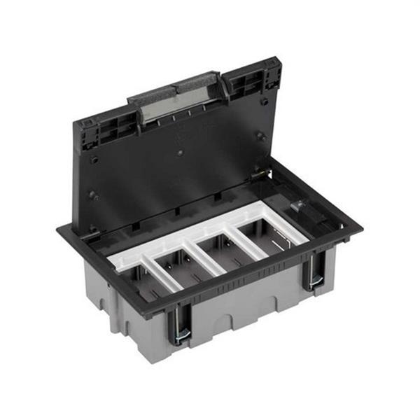 SIMON 52050004-038 Caja suelo SIMON 500 CIMA con 4 módulos 70mm grafito