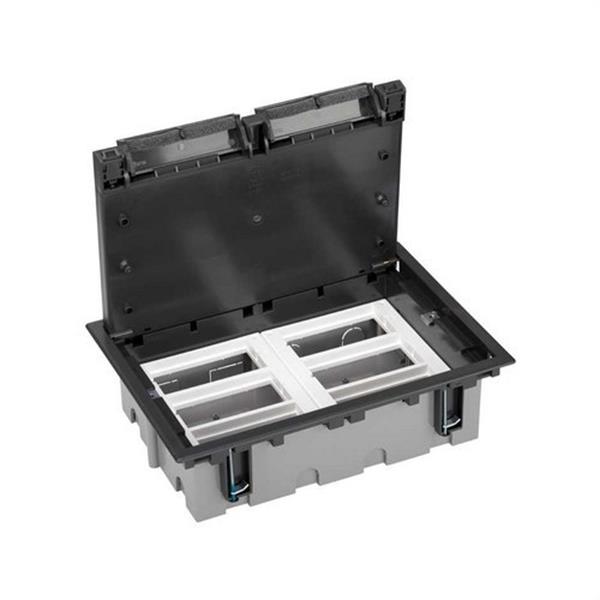 SIMON 52050006-038 Caja suelo SIMON 500 CIMA con 6 módulos 70mm grafito