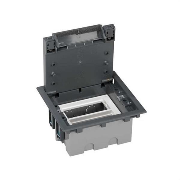 SIMON 52050102-035 Caja suelo SIMON 500 CIMA con 2 módulos 90mm gris