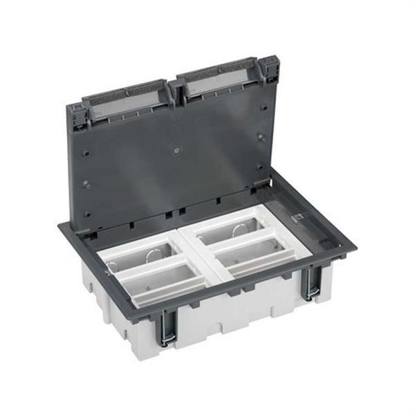 SIMON 52050106-035 Caja suelo SIMON 500 CIMA con 6 módulos 90mm gris