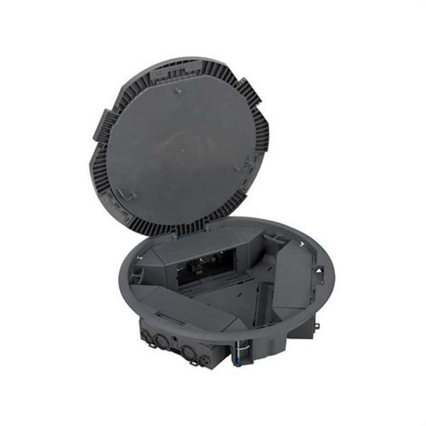 SIMON 52050203-035 Caja suelo SIMON 500 CIMA con 3 módulos y profundidad reducida gris