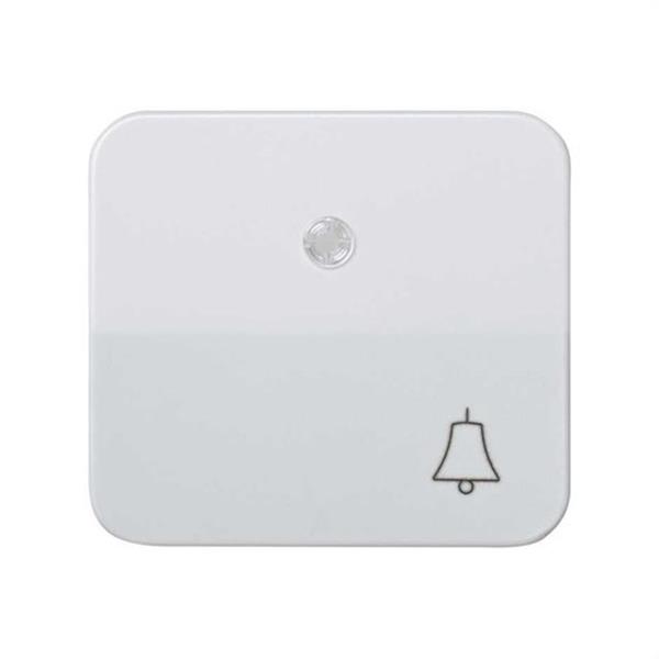 SIMON 73015-30 Tecla SIMON 73 con campana para luminoso blanco nieve