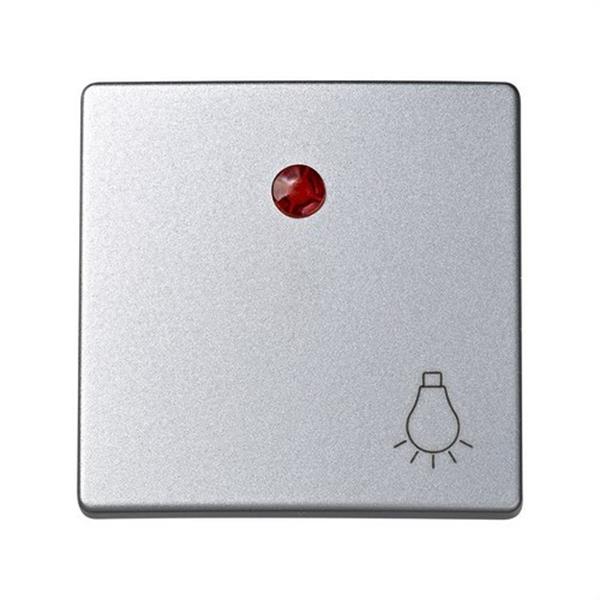 SIMON 73016-63 Tecla pulsador luz SIMON 73 LOFT con luminoso aluminio