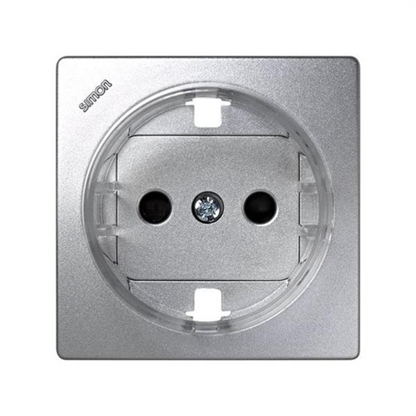 SIMON 73041-63 Tapa enchufe SIMON 73 LOFT bipolar TT lateral aluminio