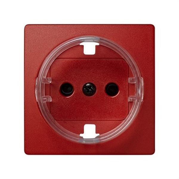 SIMON 73041-67 Tapa enchufe SIMON 73 LOFT bipolar TT lateral rojo