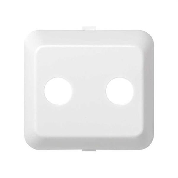 SIMON 73053-30 Tapa SIMON 73 para R-TV blanco nieve