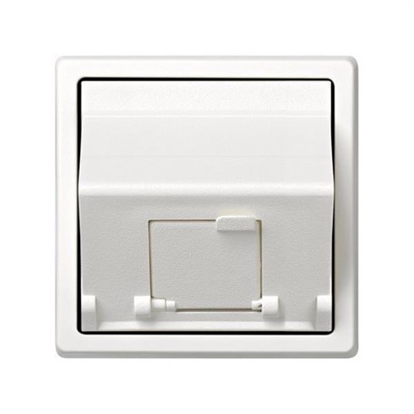 SIMON 73085-60 Soporte SIMON 73 LOFT para con 1 conector RJ45 blanco
