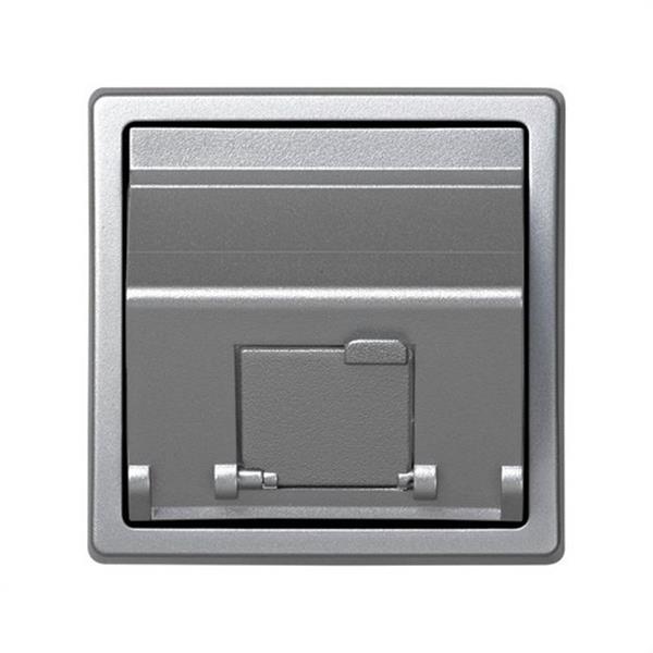 SIMON 73085-63 Soporte SIMON 73 LOFT para con 1 conector RJ45 aluminio