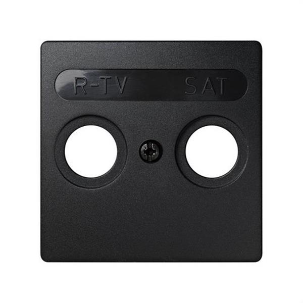 SIMON 73097-62 Tapa SIMON 73 LOFT toma R-TV+satélite grafito