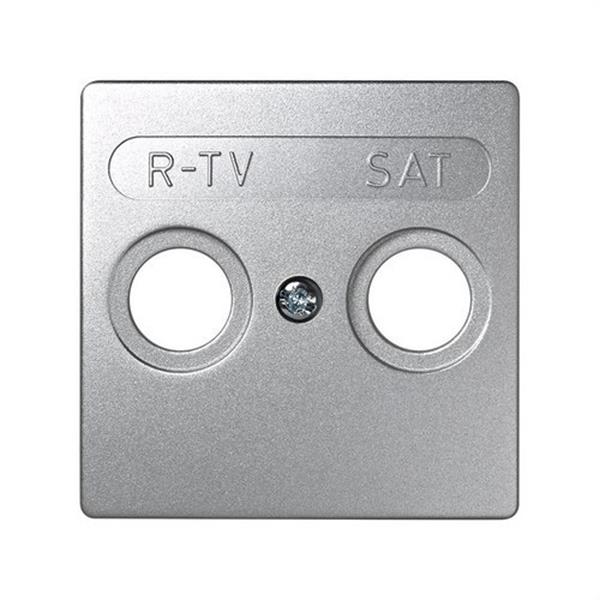 SIMON 73097-63 Tapa SIMON 73 LOFT toma R-TV+satélite aluminio