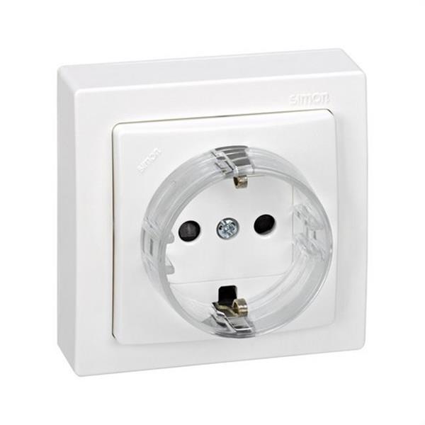 SIMON 73432-50 Base enchufe SIMON 73 LOFT bipolar TT lateral blanco