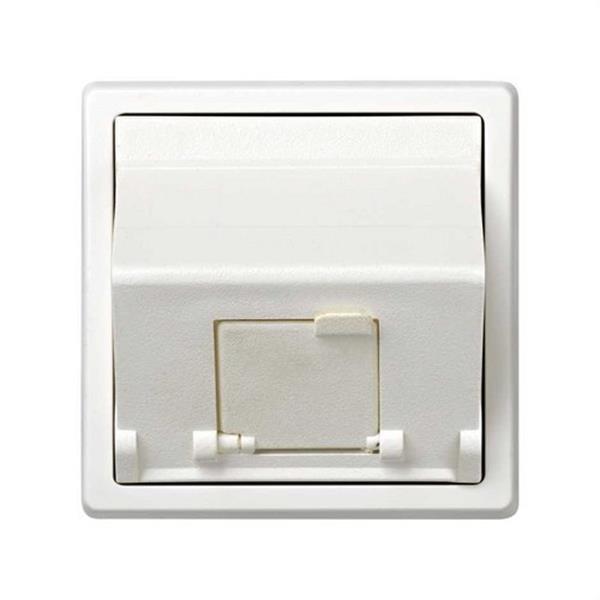 SIMON 73585-60 Soporte SIMON 73 LOFT con 1 conector RJ45 blanco