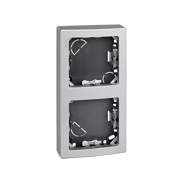 SIMON 73621-63 Marco SIMON 73 LOFT con 2 elementos 146x75mm aluminio
