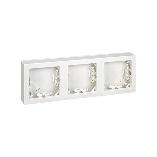 SIMON 73630-60 Marco SIMON 73 LOFT con 3 elementos horizontal blanco