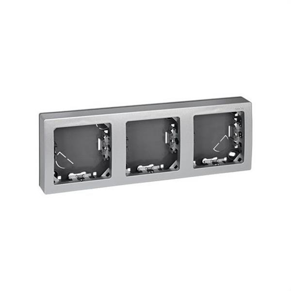 SIMON 73630-63 Marco SIMON 73 LOFT con 3 elementos horizontal aluminio