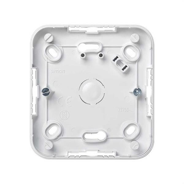 SIMON 73750-30 Caja superficie SIMON 73 con 1 elemento blanco nieve