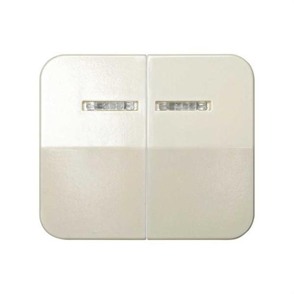 SIMON 75025-31 Tecla SIMON 75 doble para pulsadores conmutados luminosos marfil