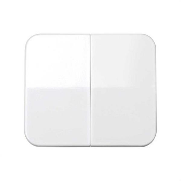 SIMON 75026-30 Tecla SIMON 75 doble para interruptores conmutadores blanco nieve