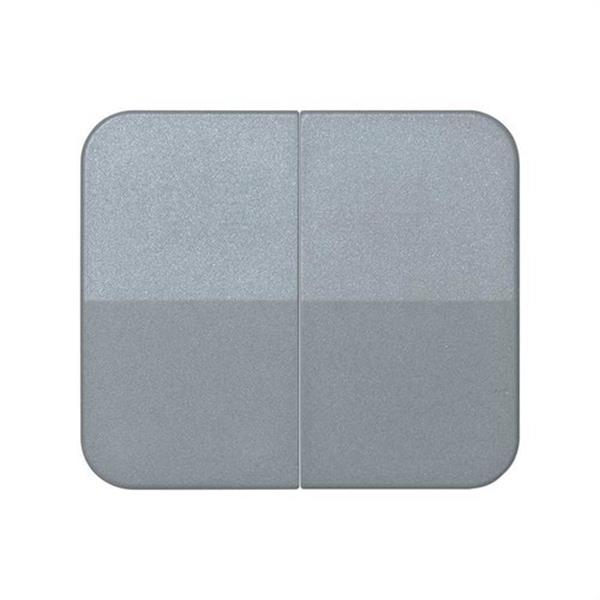 SIMON 75026-35 Tecla SIMON 75 doble para interruptores conmutadores gris