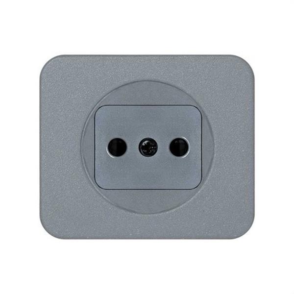 SIMON 75040-65 Tapa enchufe SIMON 75 2P seguridad gris