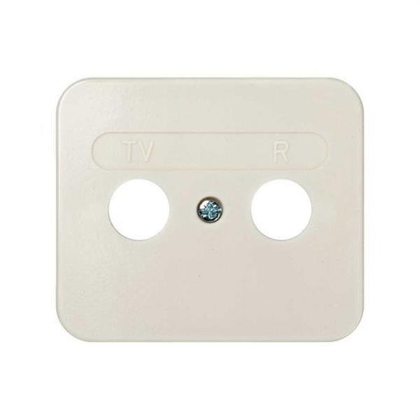 SIMON 75053-31 Placa SIMON 75 para toma señal R-TV marfil