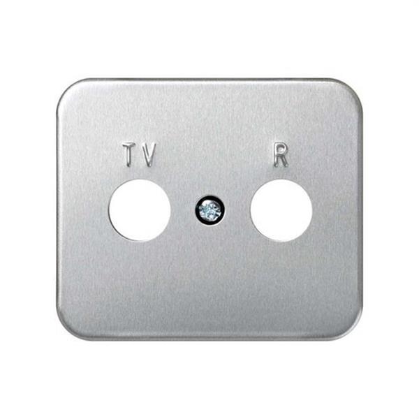 SIMON 75053-33 Placa SIMON 75 para toma señal R-TV aluminio