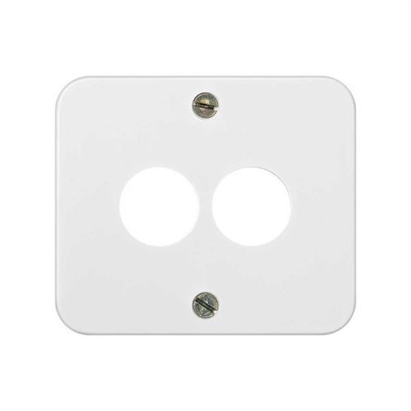 SIMON 75082-30 Adaptador SIMON 75 para altavoz estéreo blanco nieve